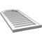 Ekena Millwork Octagonal Top Surface Mount PVC Gable Vent w/ 2"W x 1-1/2"P Brickmould Frame, 16"W x 36"H GVPOT16X3602SN - alternate 5